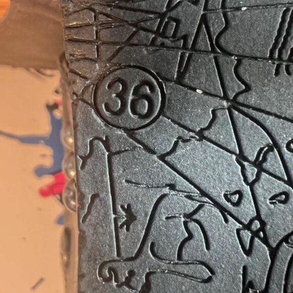 Bussola Formentera Leather Platform Sandals in Black - Size 6 - Picture 7 of 7